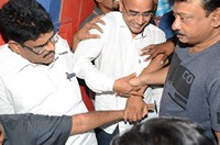 Lakshmis NTR Team at Sandhya 35mm Theater Photos